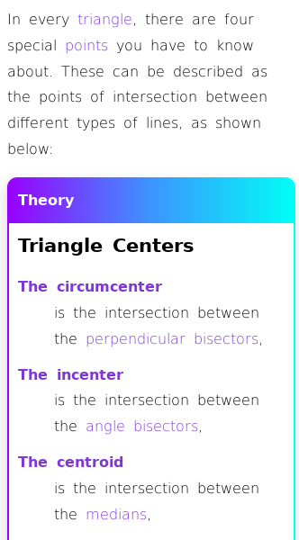 Article on What Are the Four Centers of a Triangle?