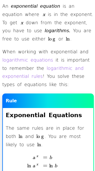 Article on What Are Exponential Equations?