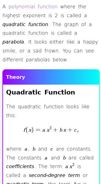 Article on What Are Quadratic Functions?