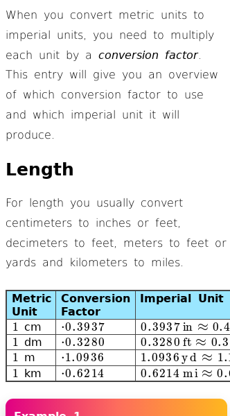 Article on How Do You Convert Metric to Imperial?