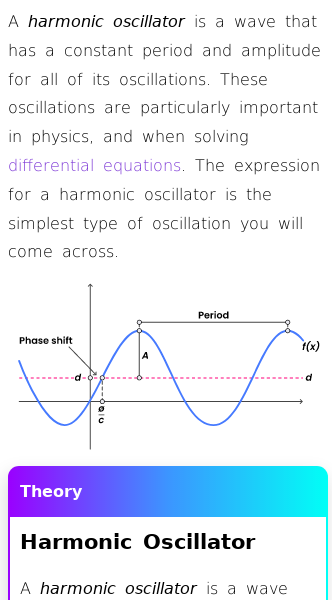 Article on What Is a Harmonic Oscillator?
