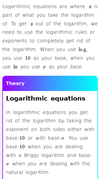 Article on What Are Logarithmic Equations?