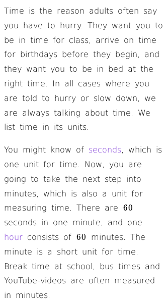 Article on Learning About the Clock (Minutes)