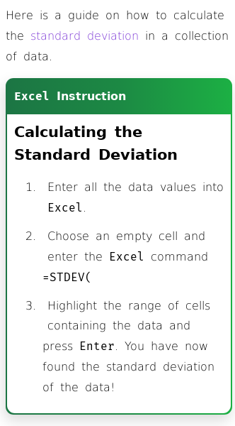 Article on How to Calculate Standard Deviation in Excel