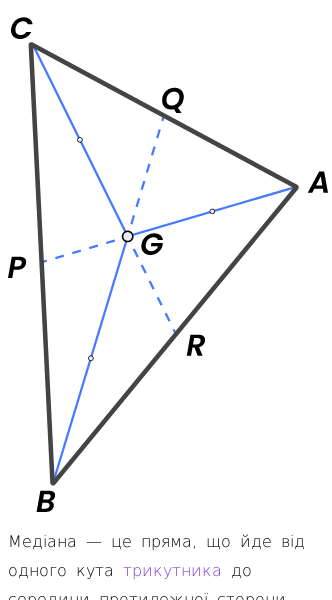 Стаття про Як знайти центроїд і медіани трикутника