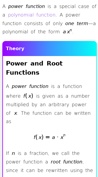 Article on What Are Power and Root Functions?